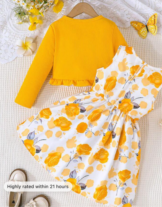 2-3 Years - Light summer dress with cardigan